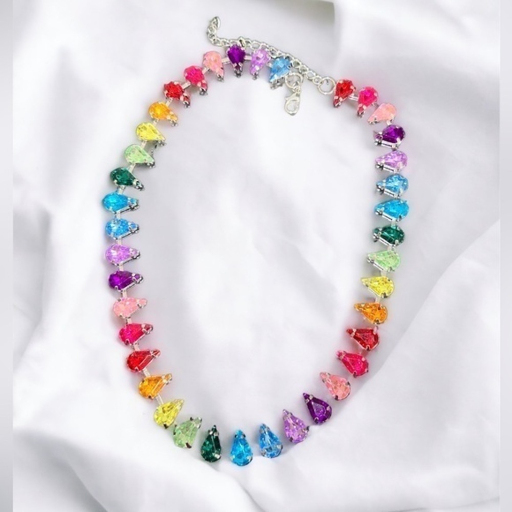Rainbow‎ Stone Choker 🦕